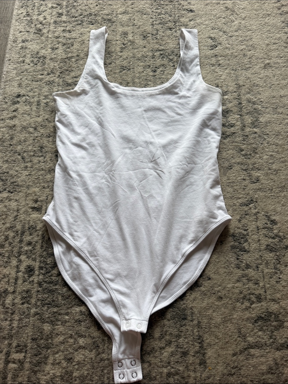 Old Navy White Scoop Neck Bodysuit